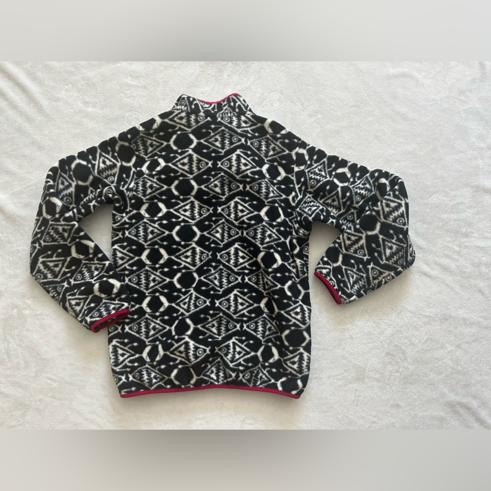 Patagonia Synchilla Snap-T Fleece Ikat Big Fish Pullover Women’s Small - Picture 6 of 8